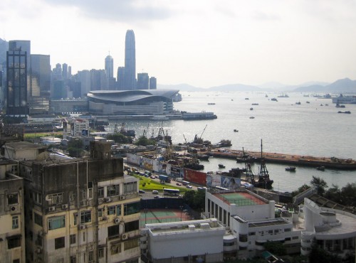 View from our hotel room - Hong Kong