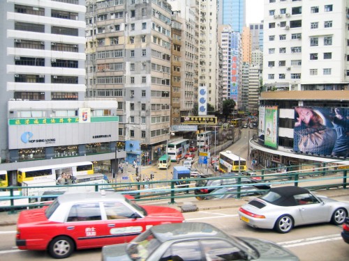 Traffic in Hong Kong