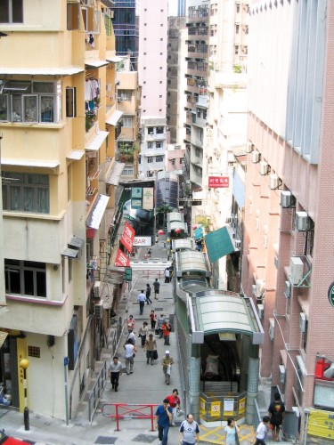 Central to Mid-Levels escalator, Hong Kong