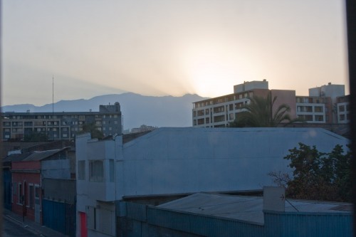 Dawn over the Andes - Santiago