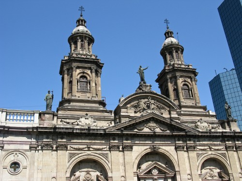 Buildings around Plaza de Armas, Santiago