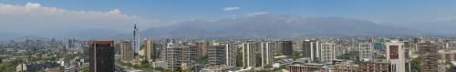 View of the Andes from Cerro Santa Lucia, Santiago