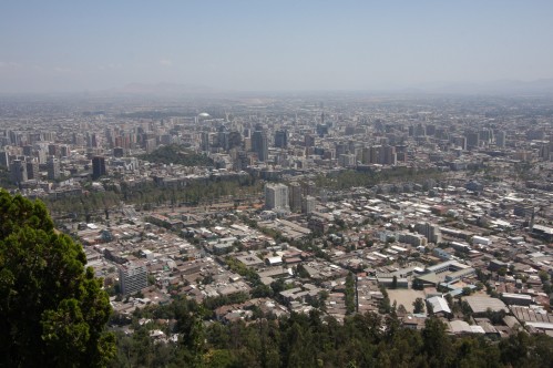 View of Santiago from Cerro San Cristobal