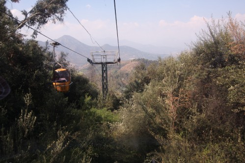 Teleferico cable car - Cerro San Cristobal, Santiago Chile