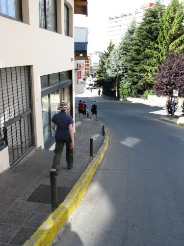 Walking down to the shops, Bariloche, Argentina