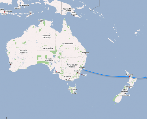 Sydney to Auckland