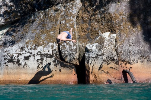 Local kids enjoying the warm days at the lakes