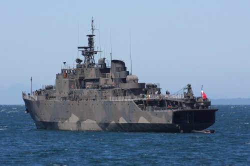 Chilean Warship at Puerto Montt