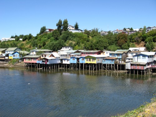 Palafitos - Houses on Stilts, Castro, Isla de Chiloe, Chile