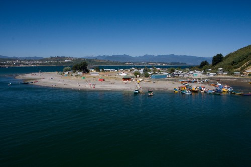 Leaving Puerto Montt aboard the Navimag