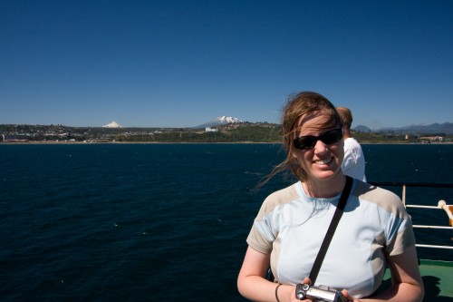 Leaving Puerto Montt aboard the Navimag