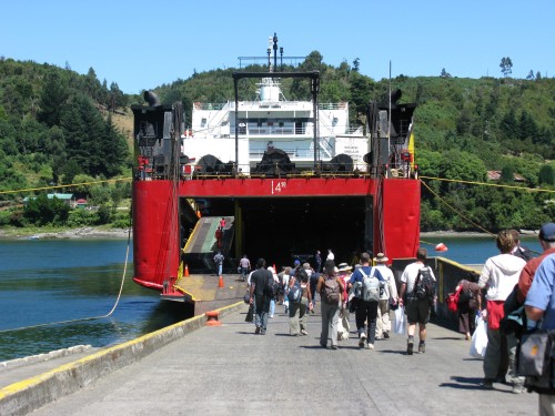 Boarding the Navimag - Puerto Montt, Chile