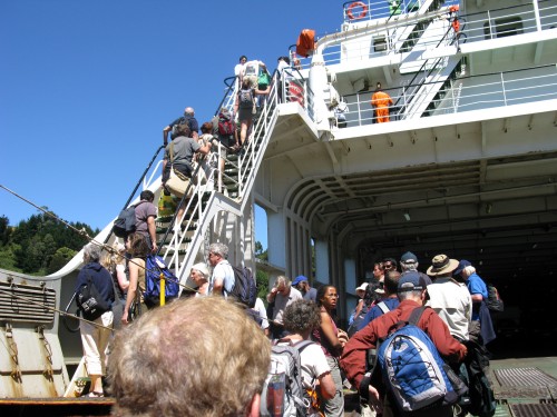 Boarding the Navimag - Puerto Montt, Chile