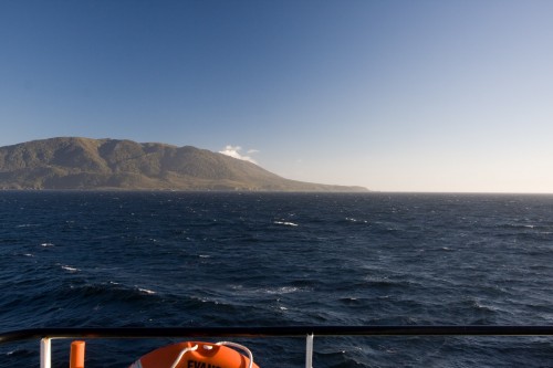 Navimag approaching open ocean