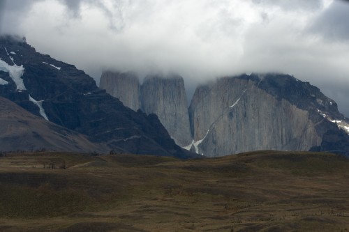 Our first view of the towers - Torres del Paine, Chile