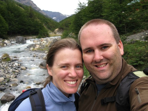 Leanne and Simon near Campamento Chileno - Torres del Paine, Chile