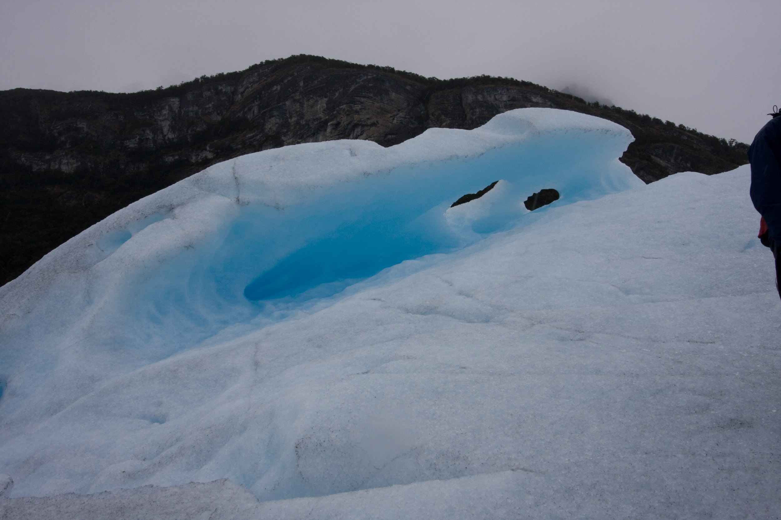 Crampon Station at Perito Moreno Glacier. Big Ice Tour. Lateral