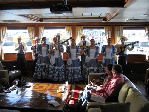 Welcome performance, MV Via Australis - Punta Arenas, Chile