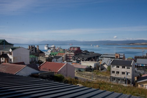 View from FreeStyle Hostel - Ushuaia, Argentina