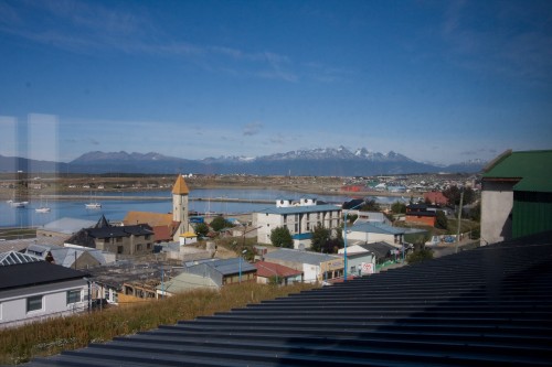 View from FreeStyle Hostel - Ushuaia, Argentina