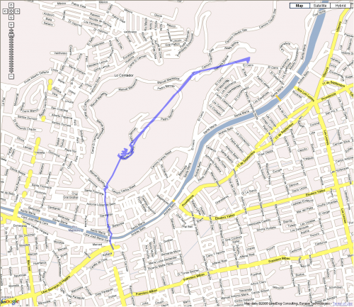 Map of Cerro San Cristobal
