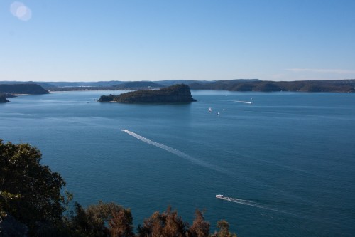 Looking across the Hawkesbury to Lion Island from West Head - Ku-ring-gai Chase National Park