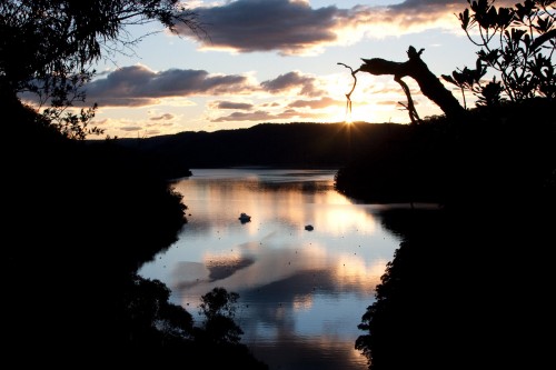 Sunset over America Bay - Kuringai Chase National Park