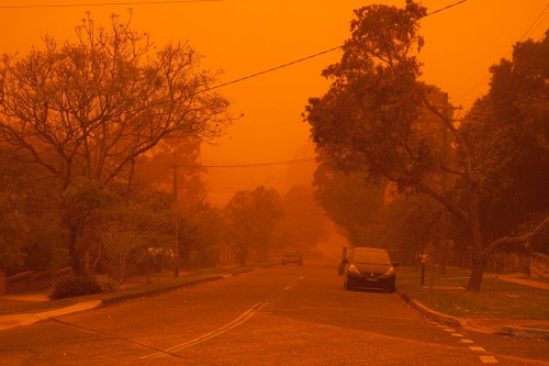 Sydney @ 7am - dust storm!