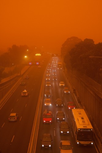 Warringah freeway @ Willoughby Rd overpass - 7am Sydney